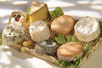Panier de fromages